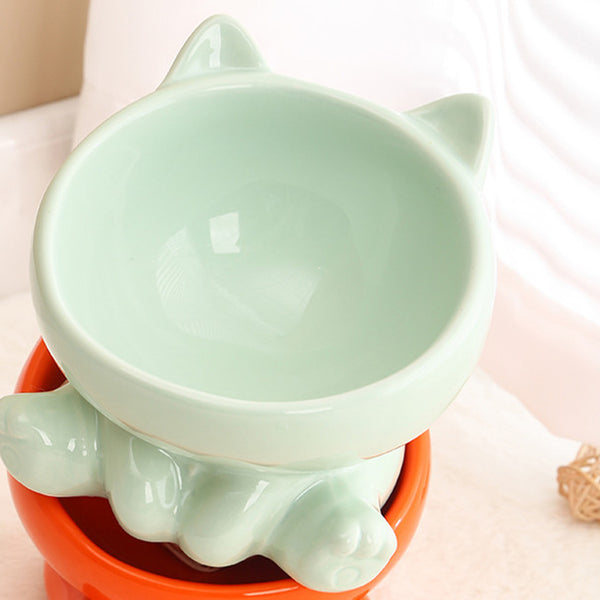 Dogs And Cats Ceramic Bowl