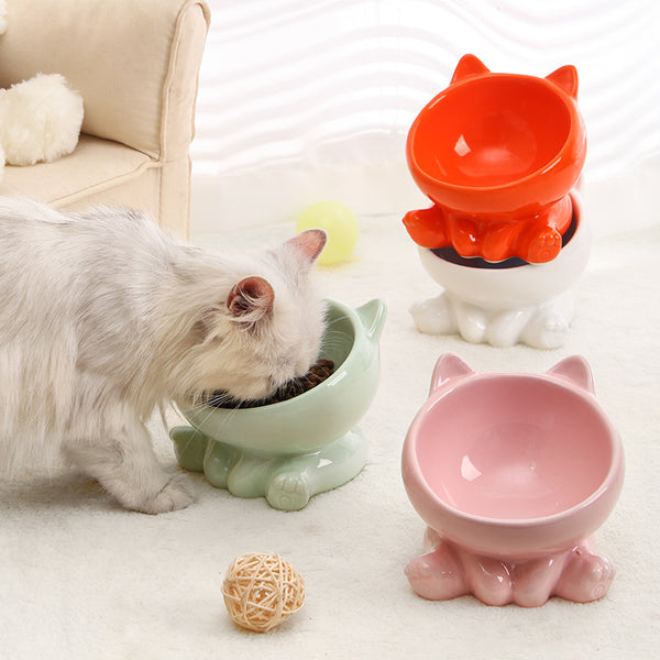 Dogs And Cats Ceramic Bowl